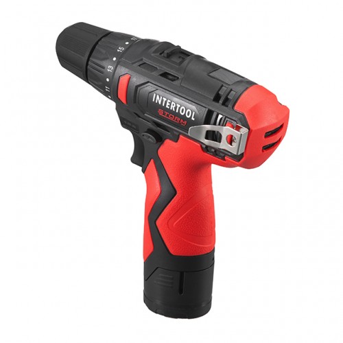 Дрель-шуруповерт аккумуляторный, 12 В, патрон 0,8-10 мм, STORM INTERTOOL WT-0310