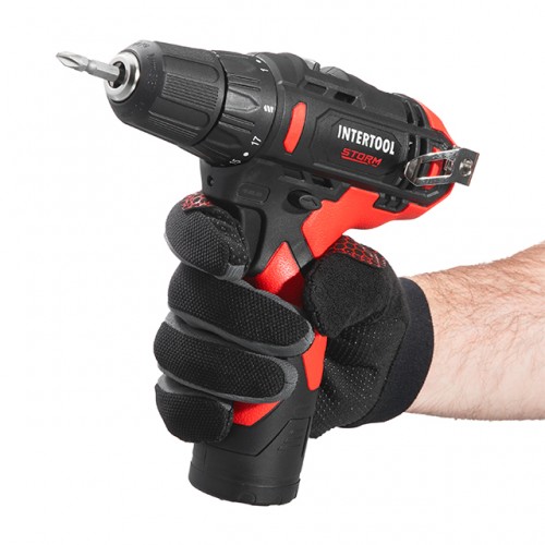 Дрель-шуруповерт аккумуляторный, 12 В, патрон 0,8-10 мм, STORM INTERTOOL WT-0310