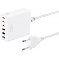 Сетевое зарядное устройство XO L133 3 USB-A 3 USB-C 75W Белый