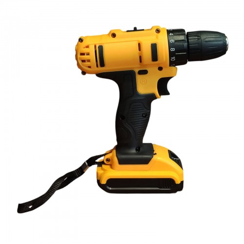 Аккумуляторный шуруповерт 24v набор слесарного инструмента в кейсе DW24 2 АКБ Желтый