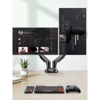 Настольный крепеж для двух мониторов NB F160 17-30 дюймов кронштейн Черный