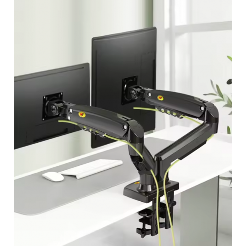Настольный крепеж для двух мониторов NB F160 17-30 дюймов кронштейн Черный