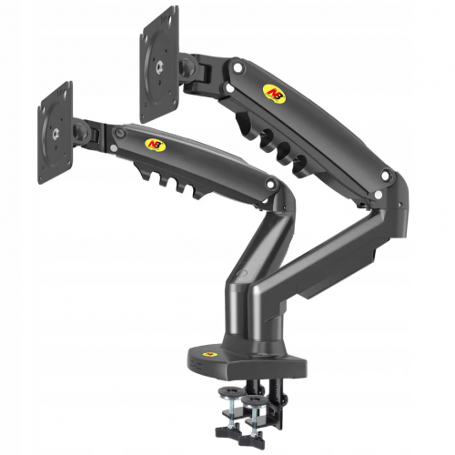 Настольный крепеж для двух мониторов NB F160 17-30 дюймов кронштейн Черный