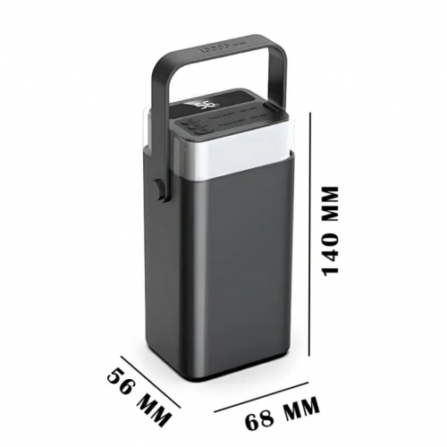 Внешний аккумулятор Power bank LENYES PX492D 40000 mAh, PD22,5W + быстрая зарядка с RGB подсветкой Черный