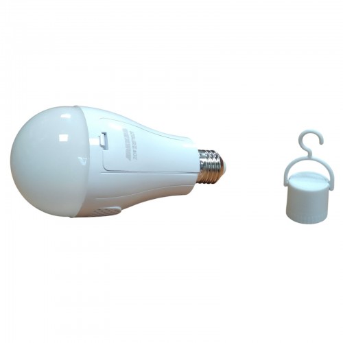 Светодиодная лампочка с аккумулятором автономная аварийная лампа Arexes 20W E27 3 режима свечения с патроном