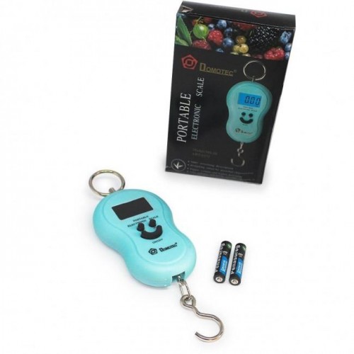 Весы ручные кантер электронные до 50 кг безмен Domotec MS-601 Синий