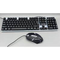 Проводная клавиатура с подсветкой + мышка XSTRIKE X-1014 RGB USB с подсветкой
