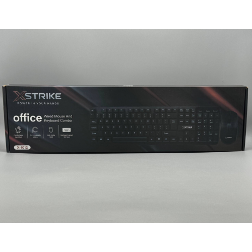 Проводная клавиатура + мышка XSTRIKE X-1012 USB OFFICE