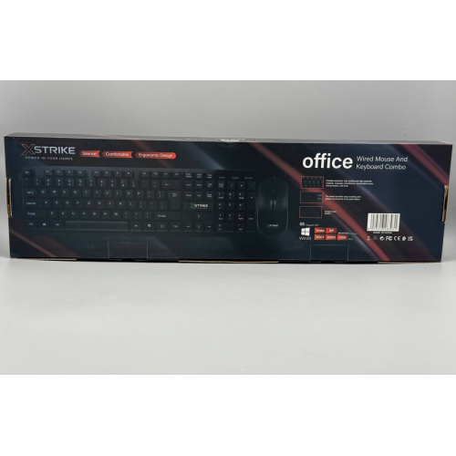Проводная клавиатура + мышка XSTRIKE X-1012 USB OFFICE