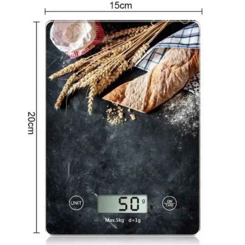 Весы кухонные электронные Domotec MS-10004 до 5 кг Черные