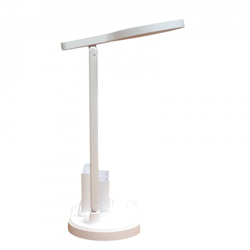 Настольная аккумуляторная LED-лампа BL-A7 с подставкой для гаджетов зарядка от USB Белая