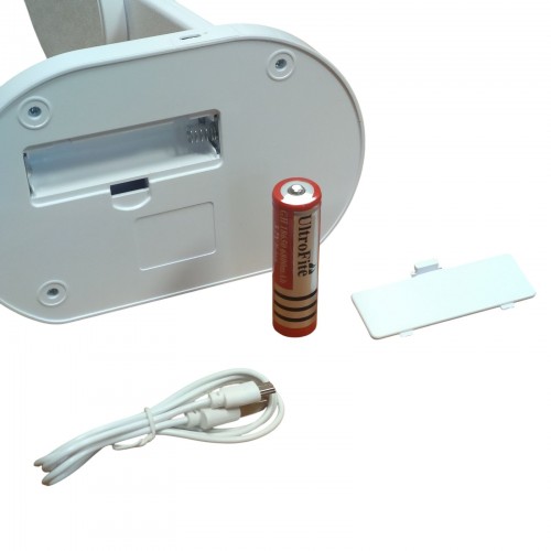 Настольная аккумуляторная LED-лампа BL-A7 с подставкой для гаджетов зарядка от USB Белая