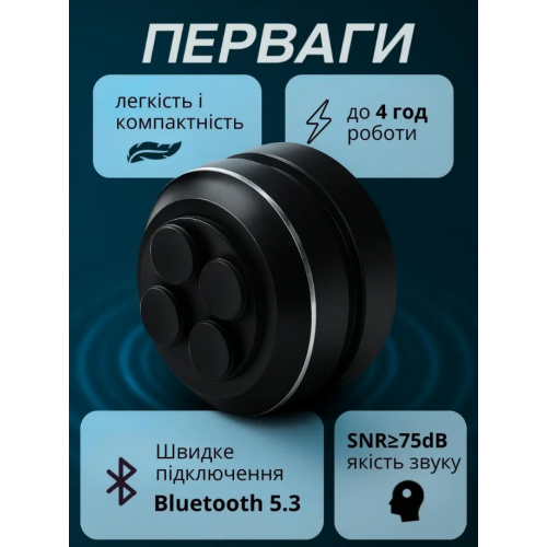 Виброколонка беспроводная Hummingbird Mini, Bluetooth 5.3, TWS, 3W, Черная