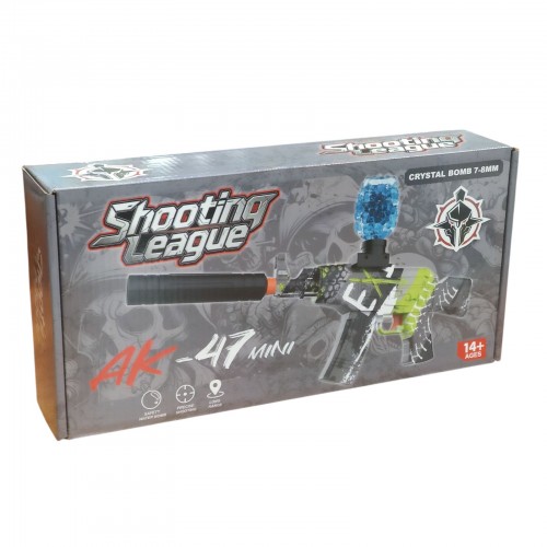 Автомат АК47 игрушечный с глушителем на аккумуляторе и орбизах (950-3)