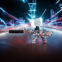 Автомат АК47 игрушечный с глушителем на аккумуляторе и орбизах (950-3)