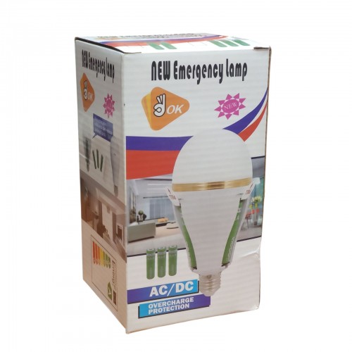 Светодиодная лампочка с аккумулятором автономная аварийная лампа 3584 30W E27 3 режима свечения с патроном