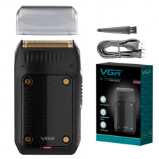 Акумуляторная электробритва шейвер VGR V-353 триммер для бороды Черный