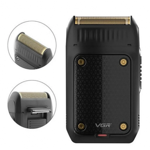 Акумуляторная электробритва шейвер VGR V-353 триммер для бороды Черный