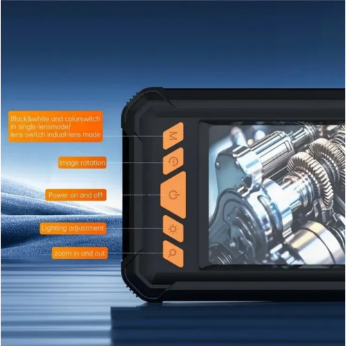 Камера-эндоскоп P380 5м с подсветкой и экраном 4.3" эндоскоп с камерой и цветным дисплеем