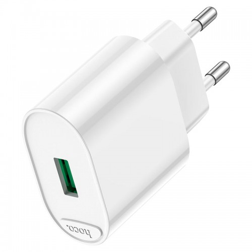 Зарядное устройство HOCO C109A Fighter QC3.0 18W с кабелем Type C Белый