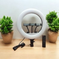 Кольцевая Led лампа 36 см RL-14 с держателем для телефона 3 режима + пульт управления