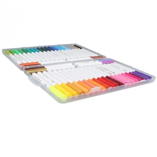 Набор акриловых маркеров 60 штук на водной основе в кейсе Pen Peak