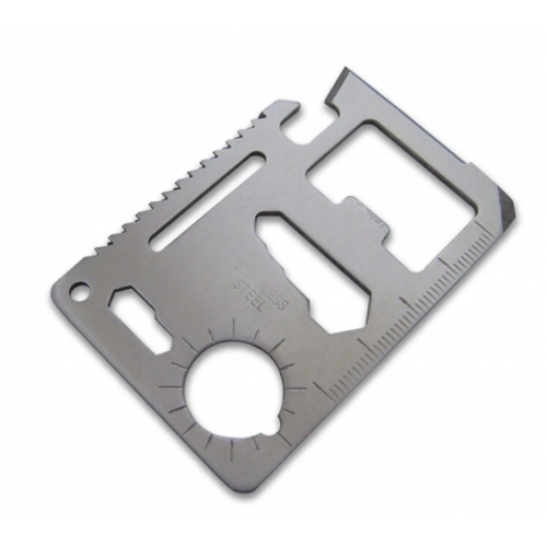 Кредитка мультитул (11 в 1) Нож – кредитная карта, многофункциональный