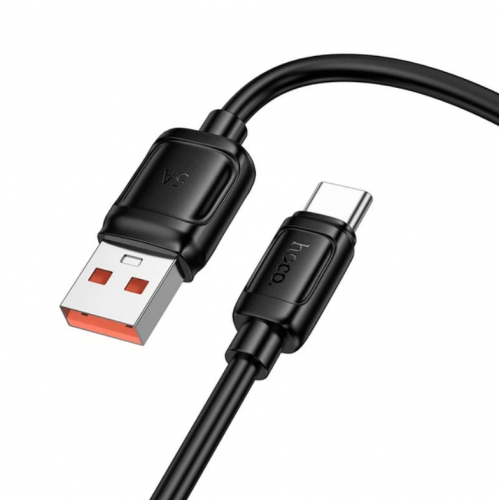 Кабель для зарядки HOCO X115 USB-A-Type-C 5A 100W 1 метр Черный