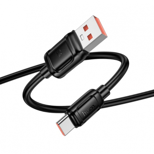 Кабель для зарядки HOCO X115 USB-A-Type-C 5A 100W 1 метр Черный