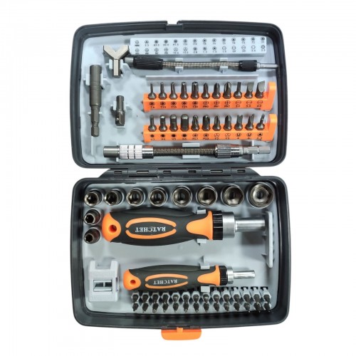 Набор отверток с трещоткой Torx Ratchet 68 в 1 / Ручной комплект инструментов с храповым механизмом