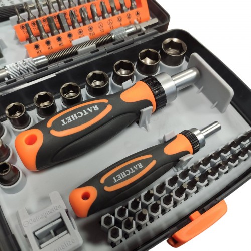 Набор отверток с трещоткой Torx Ratchet 68 в 1 / Ручной комплект инструментов с храповым механизмом