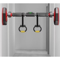 Турник раздвижной для подтягивания с кольцами, диапазон хода 65-100 см для дома