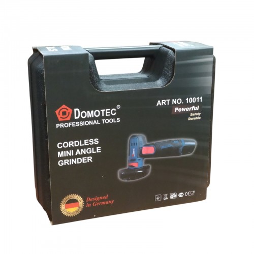 Аккумуляторная болгарка в чемодане, 2 аккумулятора, Domotec 10011 / Электроболгарка / Мини болгарка