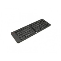 Клавиатура беспроводная bluetooth B023, раскладная, 67 клавиш, (Eng/Pyc), 280x92мм Чёрная