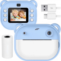 Детский фотоаппарат моментальной печати фото M3 Интерактивная игрушка для детей Синий
