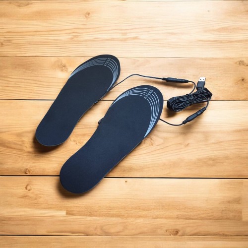 Стельки с подогревом универсальные р.35-40 NuoyiMiao Черные, юсб термостельки для обуви