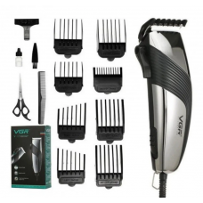 Машинка для стрижки волос VGR V121 от сети / Проводной триммер для стрижки