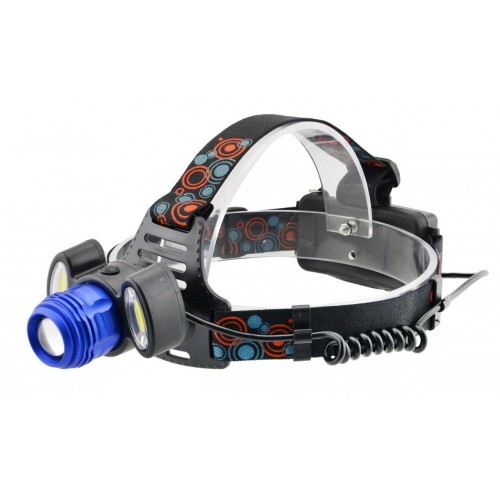 Налобный фонарь AR-862 3 диода T6 фонарик 2 АКБ 18650