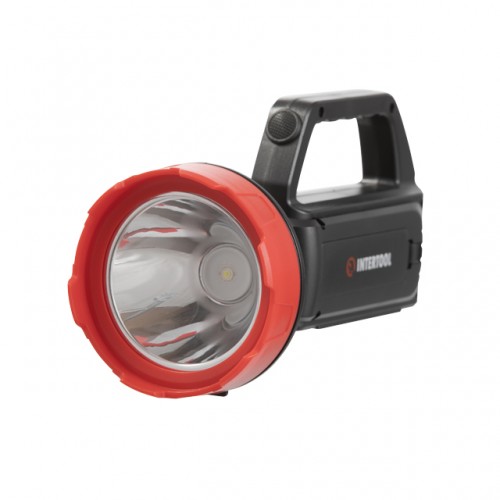 Фонарь аккумуляторный 1 LED + 1 COB, power bank, индикатор заряда, солнечная панель INTERTOOL LB-0107