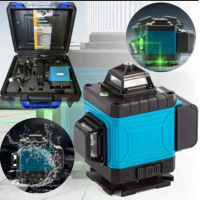 Лазерный уровень нивелир 4D-20 16-линейный с самовыравниванием и зеленым лучом в кейсе -LN-4D