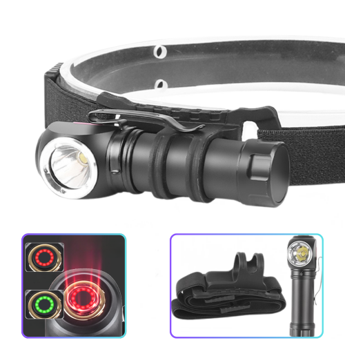 Фонарь налобный 6609-LED, АКБ 14500, ЗУ Type-C