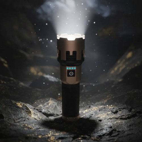 Фонарь ручной A70-GT, 1x26800, Power Bank, ЗУ Type-C, zoom фонарик