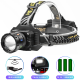 Фонарь налобный night vision fluorescence BL-T701D-TG, Motion Sensor, 3x18650, Power Bank, ЗУ Type-C, zoom