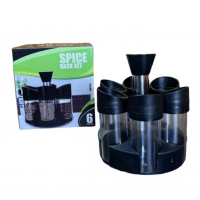 Подставка для вращающихся специй органайзер 6 баночек