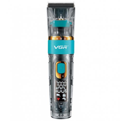 Аккумуляторная машинка для стрижки волос + 6 насадок, с USB, VGR V-695 / Беспроводной триммер для стрижки