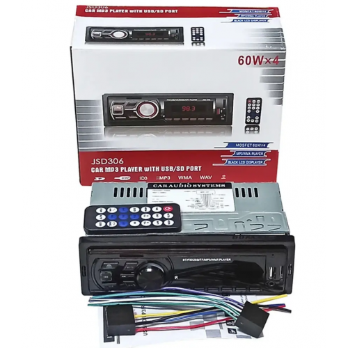 Автомагнитола JSD306 ISO - Bluetooth, FM, USB, microSD, AUX 4x60W