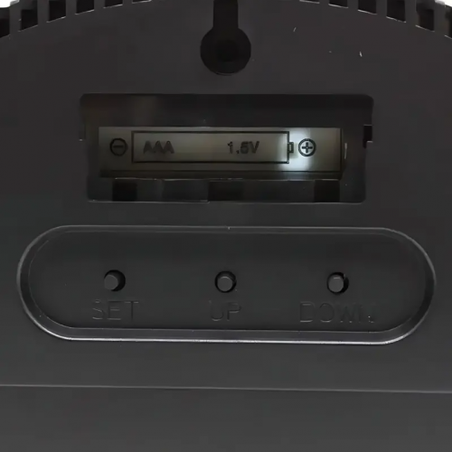 Электронные часы настенные 26см от USB, DS-3813L / Цифровые часы на стену Черные