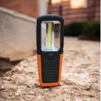 Фонарик ручной BL 205 COB на батарейках Оранжевый