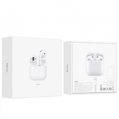 Беспроводные наушники вкладыши Bluetooth Стерео Гарнитура Hoco EW03 Original series true Белые