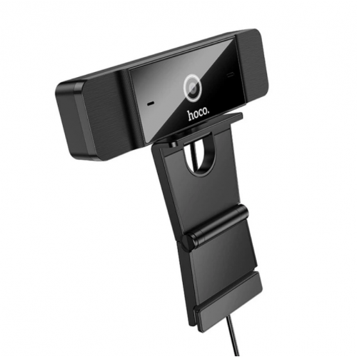 Веб-камера для компьютера HOCO D100 1.5м, USB, 1080P Черный